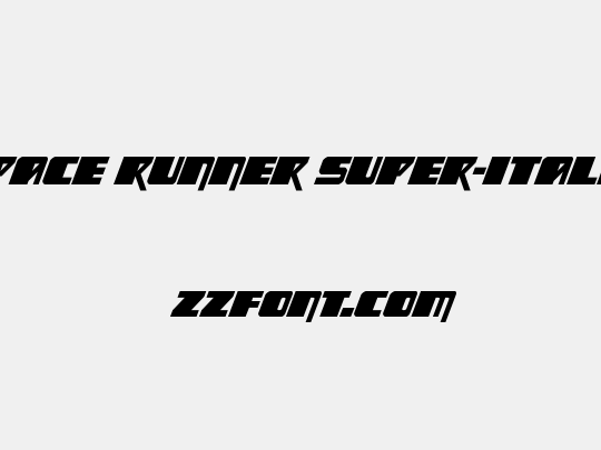 Space Runner Super-Italic