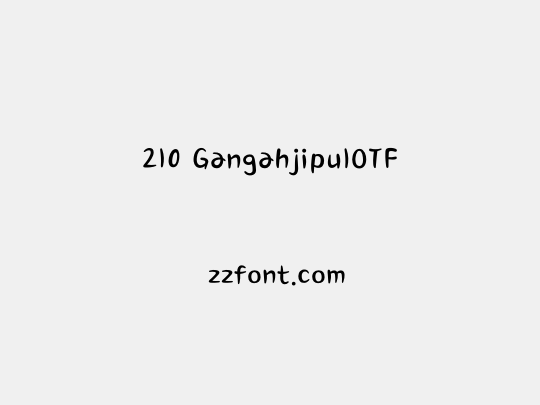 210 GangahjipulOTF