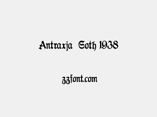 Antraxja  Goth 1938