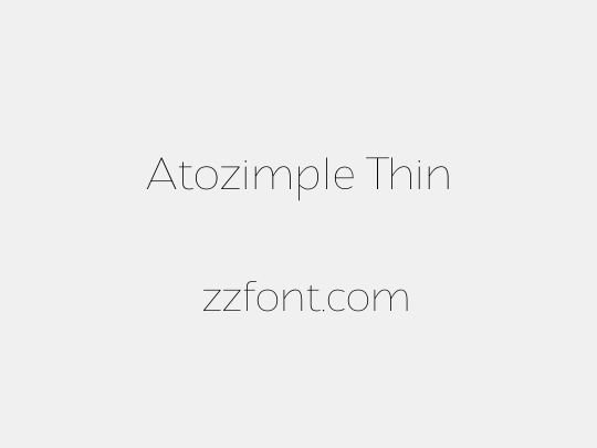 Atozimple Thin