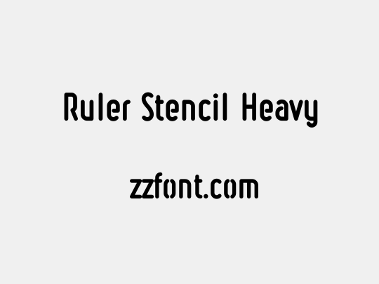 Ruler Stencil Heavy