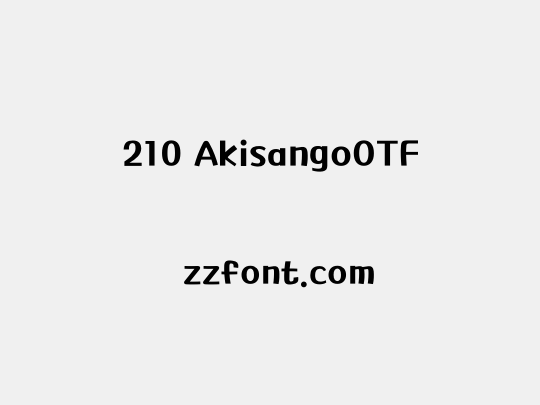 210 AkisangoOTF