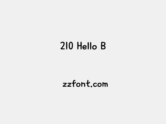 210 Hello B