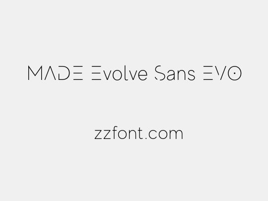 MADE Evolve Sans EVO