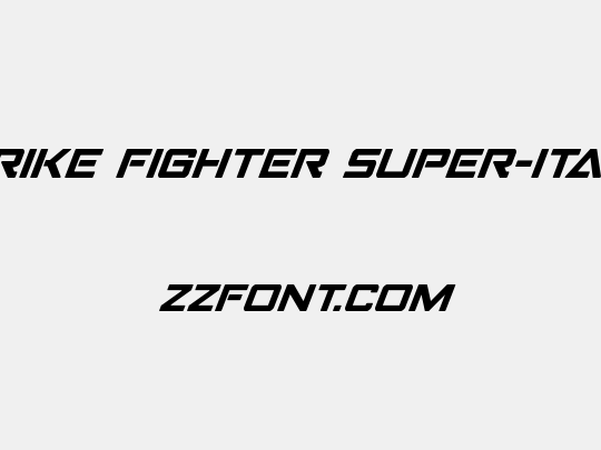 Strike Fighter Super-Italic