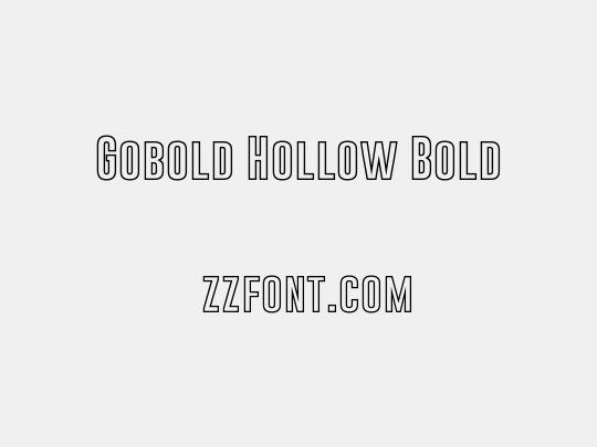 Gobold Hollow Bold