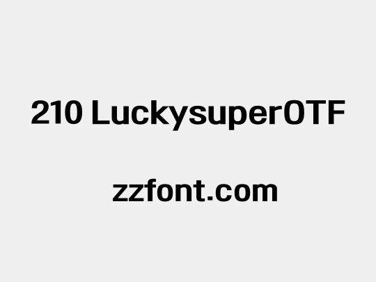 210 LuckysuperOTF