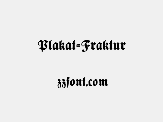 Plakat-Fraktur