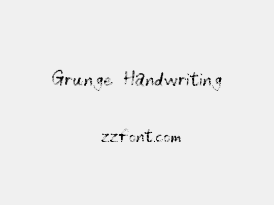 Grunge Handwriting