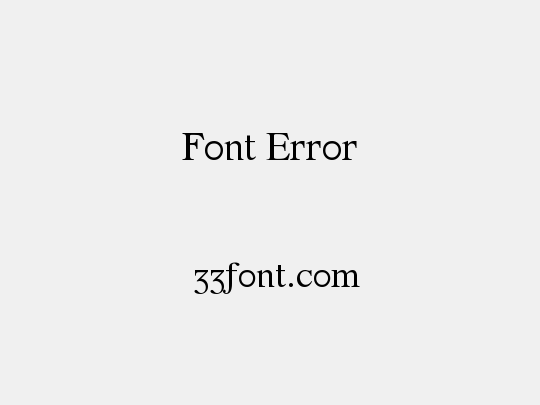 Font Error