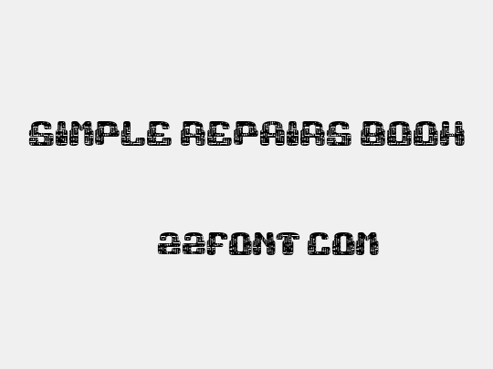 Simple Repairs Book