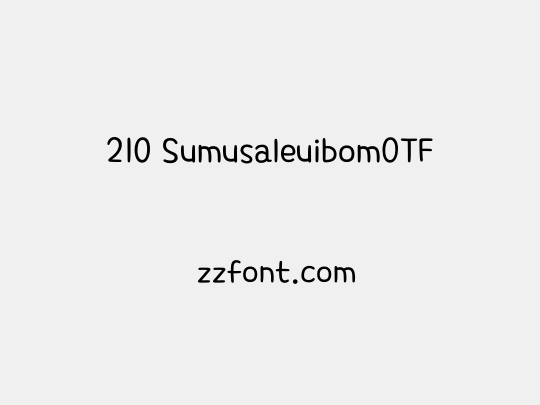 210 SumusaleuibomOTF