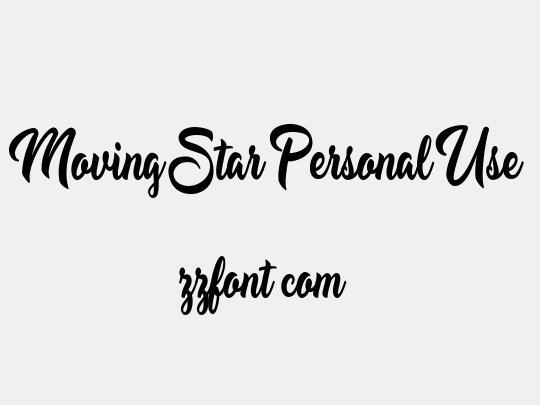 Moving Star Personal Use