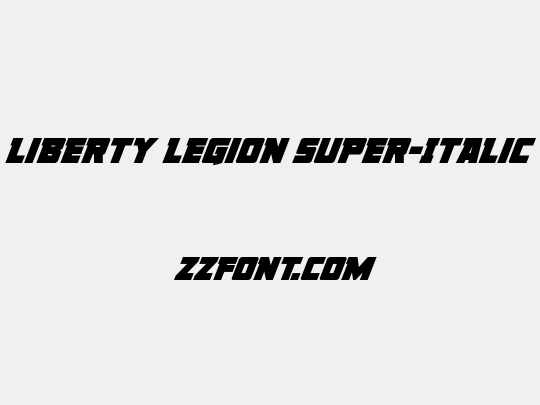 Liberty Legion Super-Italic