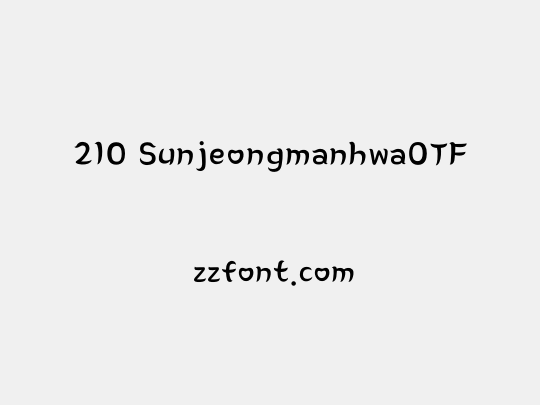 210 SunjeongmanhwaOTF