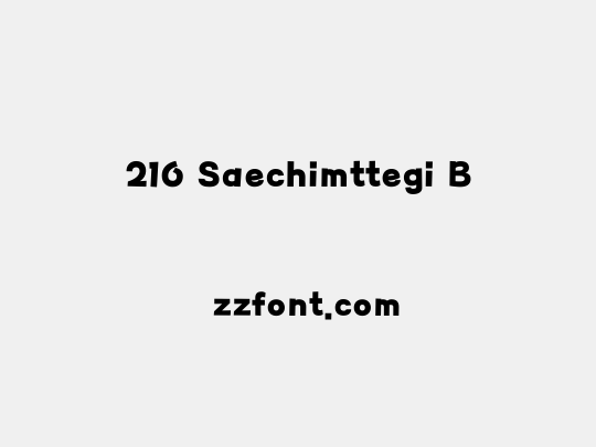 210 Saechimttegi B