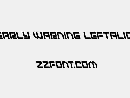 Early Warning Leftalic