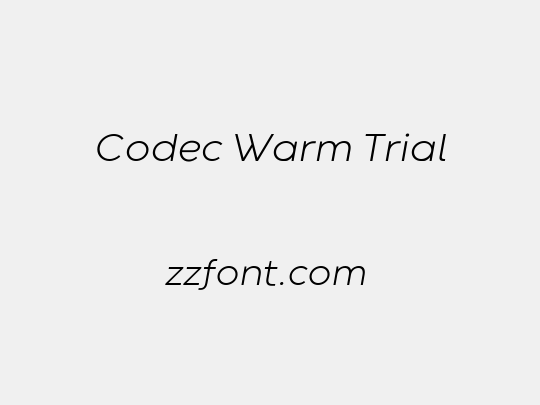 Codec Warm Trial