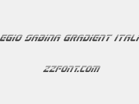 Legio Sabina Gradient Italic