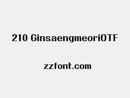 210 GinsaengmeoriOTF