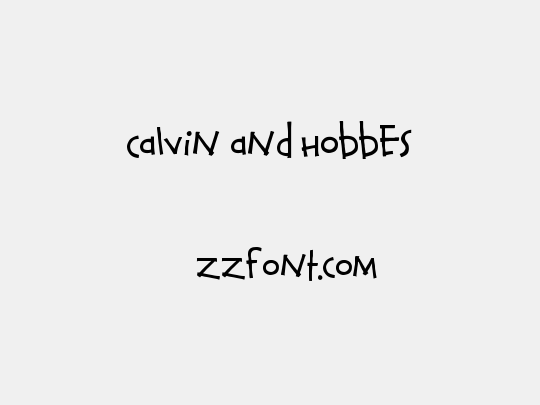 Calvin and Hobbes