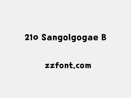 210 Sangolgogae B