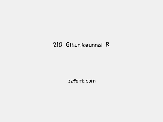 210 Gibunjoeunnal R