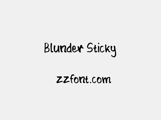 Blunder Sticky