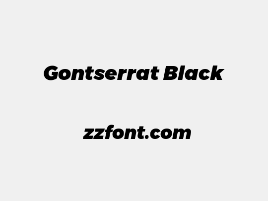 Gontserrat Black