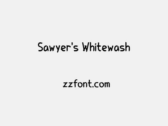 Sawyer's Whitewash