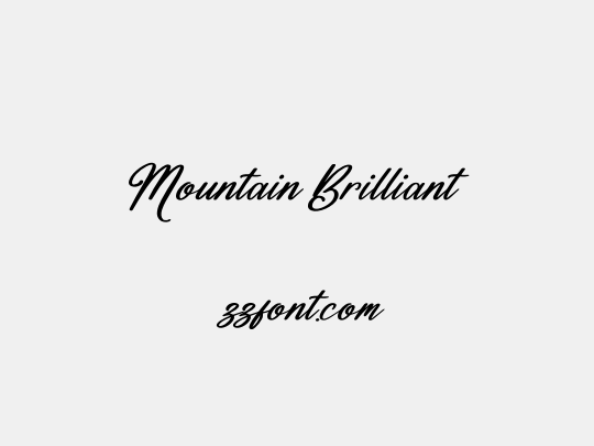 Mountain Brilliant