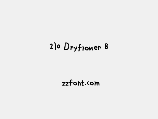 210 Dryflower B