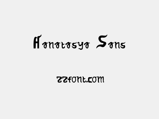 Hanatasya Sans