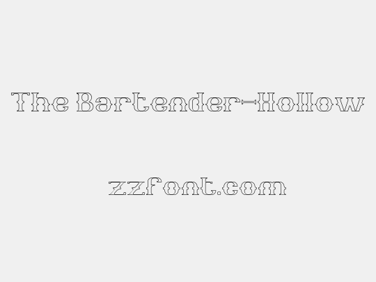 The Bartender-Hollow