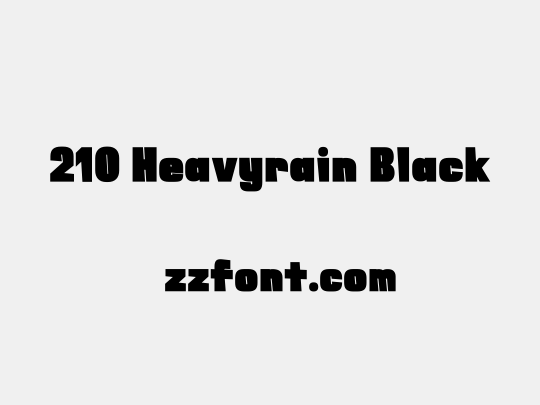 210 Heavyrain Black