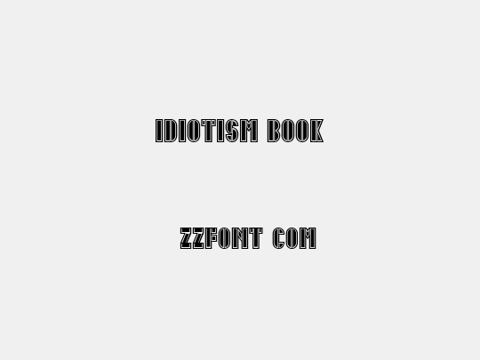 Idiotism Book