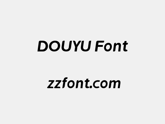 DOUYU Font