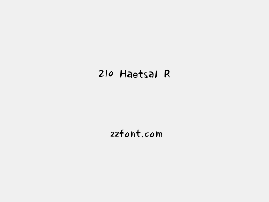 210 Haetsal R