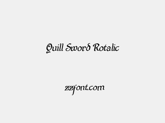 Quill Sword Rotalic