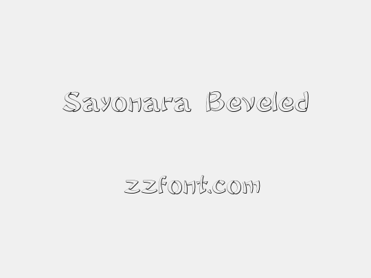 Sayonara Beveled