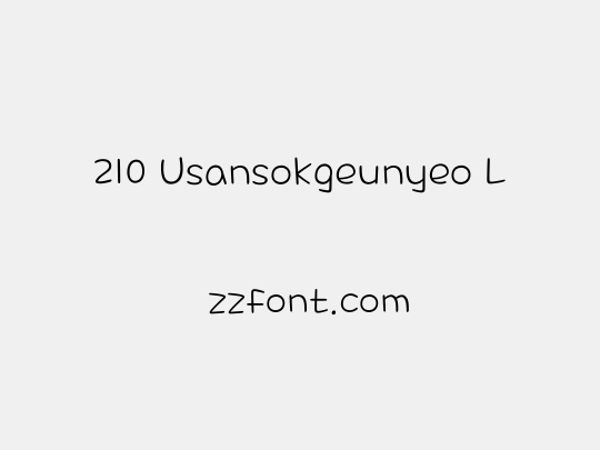 210 Usansokgeunyeo L