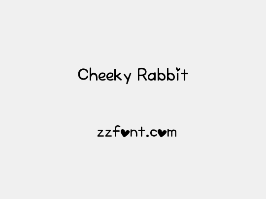 Cheeky Rabbit