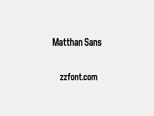 Matthan Sans