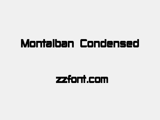 Montalban Condensed