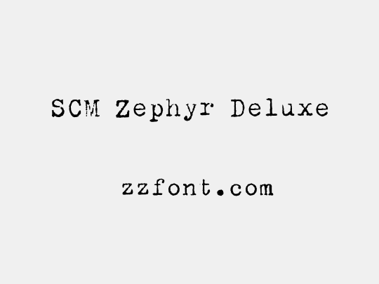 SCM Zephyr Deluxe