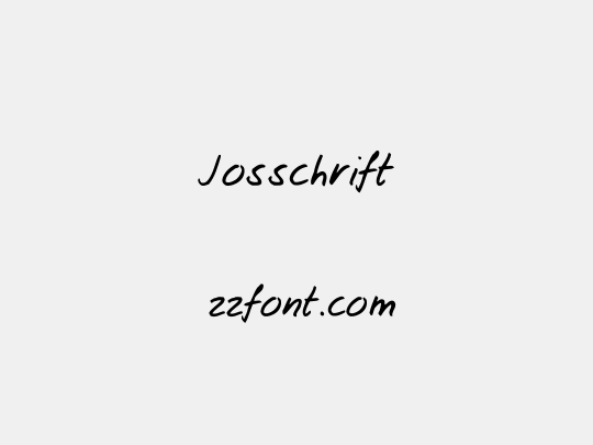 Josschrift