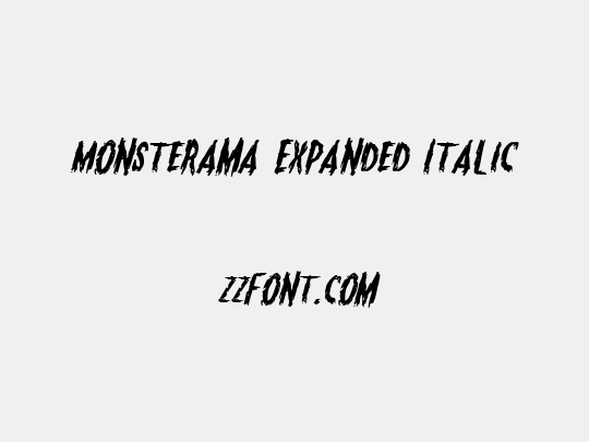 Monsterama Expanded Italic