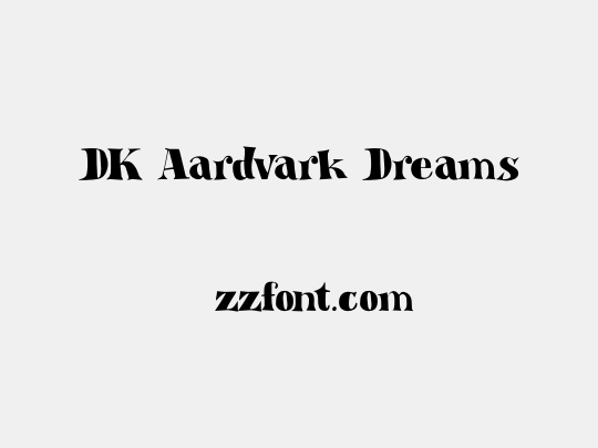 DK Aardvark Dreams