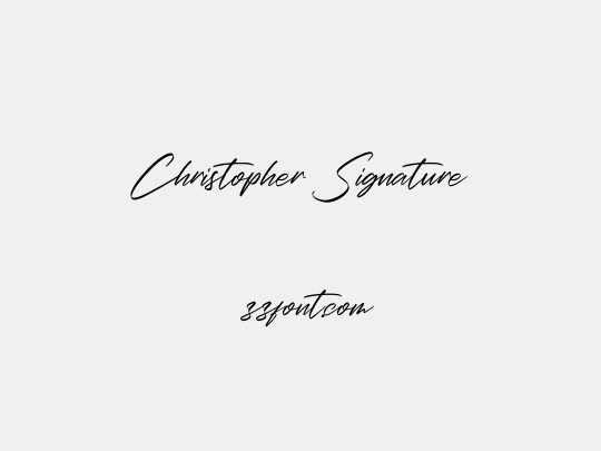 Christopher Signature