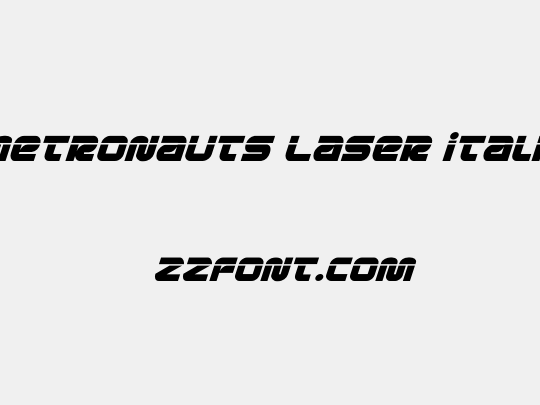 Metronauts Laser Italic